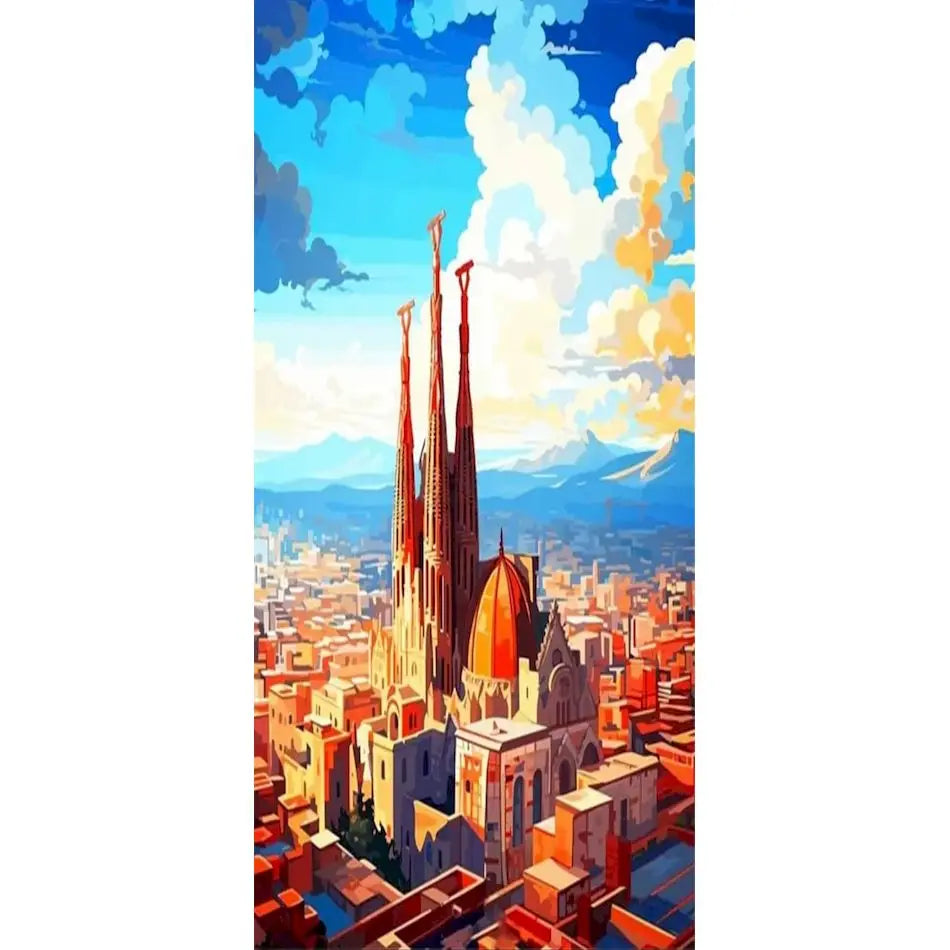 Schilderen op nummer Landschappen - Stedelijke landschappen (Keuze uit 12 afbeeldingen)