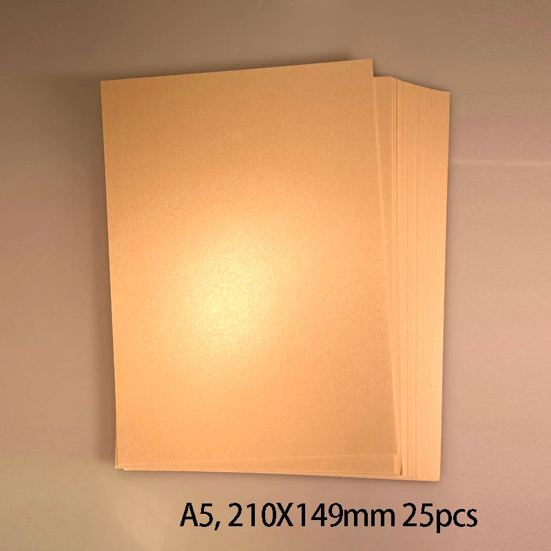 25 kleuren glanzend knutselpapier A5 - 250g voor DIY & scrapbooking