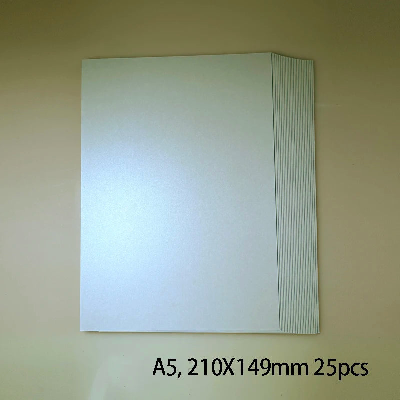 25 kleuren glanzend knutselpapier A5 - 250g voor DIY & scrapbooking