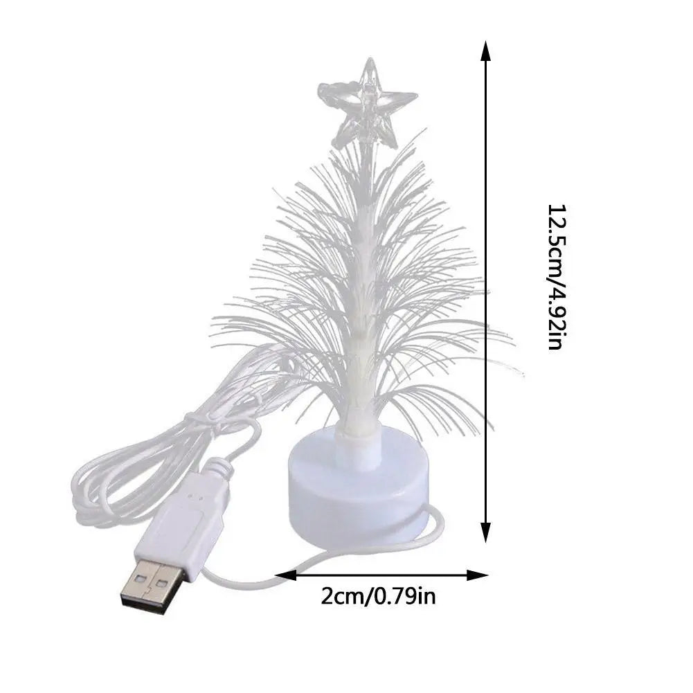 Kerst lamp mini LED kerstboom met kleurverandering en USB aansluiting