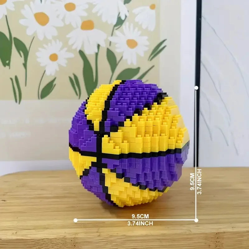 Bouwpakket Sport – Voetbal & Basketbal Blokjesmodel voor Fans