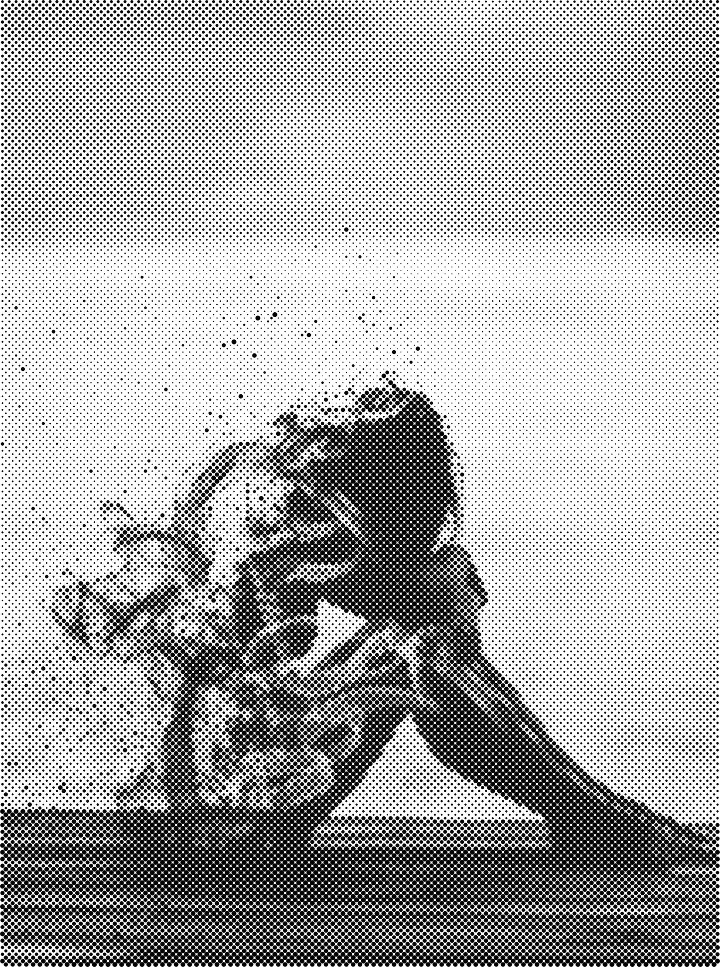DOT Painting 30x40cm - Abstracte Stippelkunst in Één Kleur