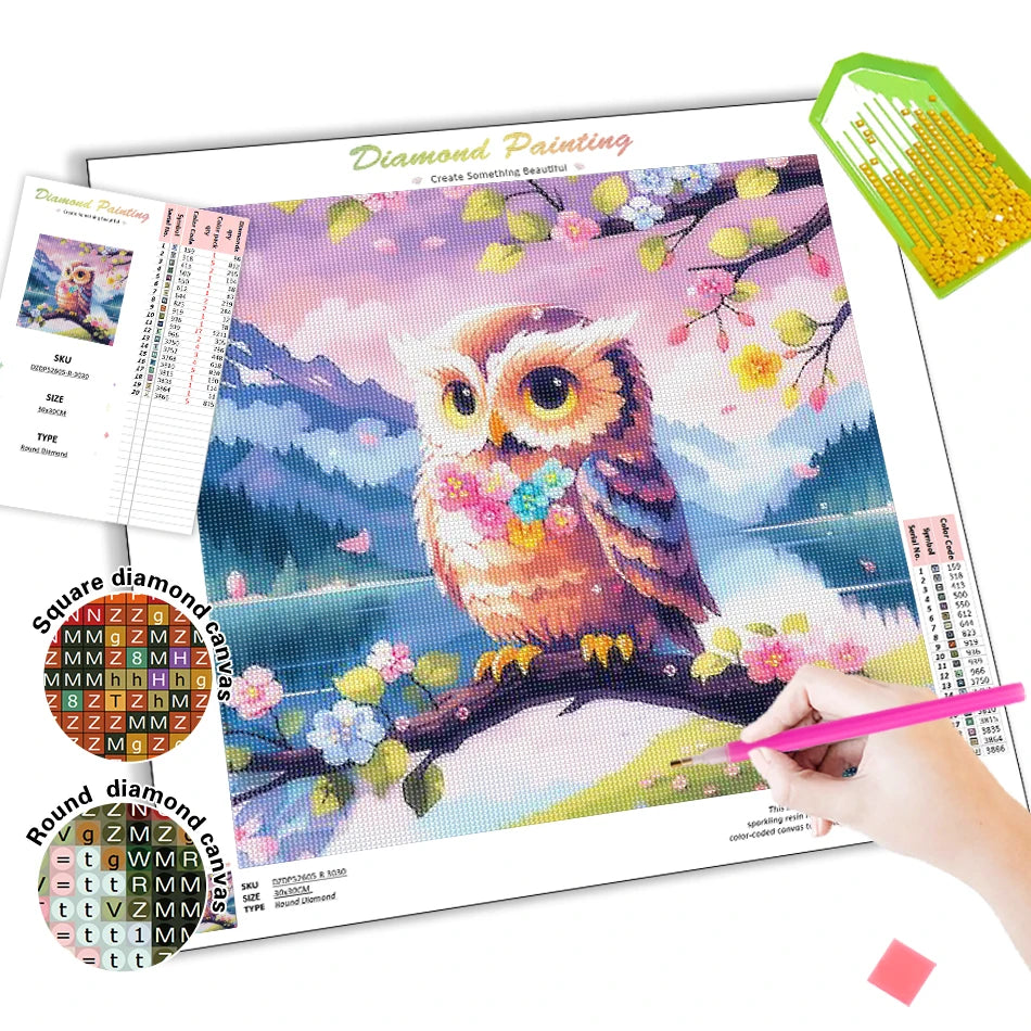 Diamond Painting Dieren ronde of vierkante steentjes - IJsbeer DZDP80356