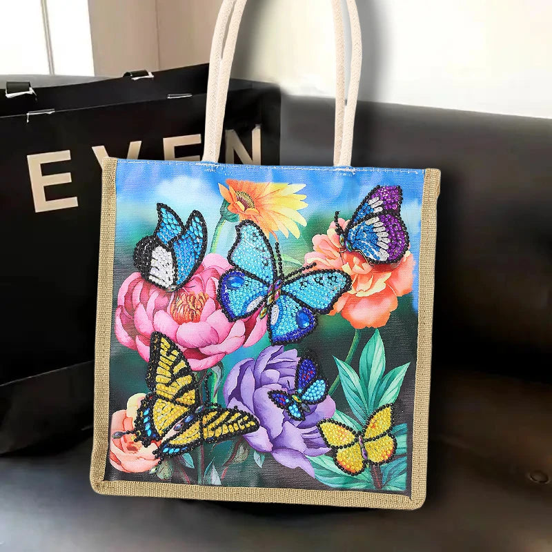 Diamond Painting Tas Vlinder Design Shopper voor Dames