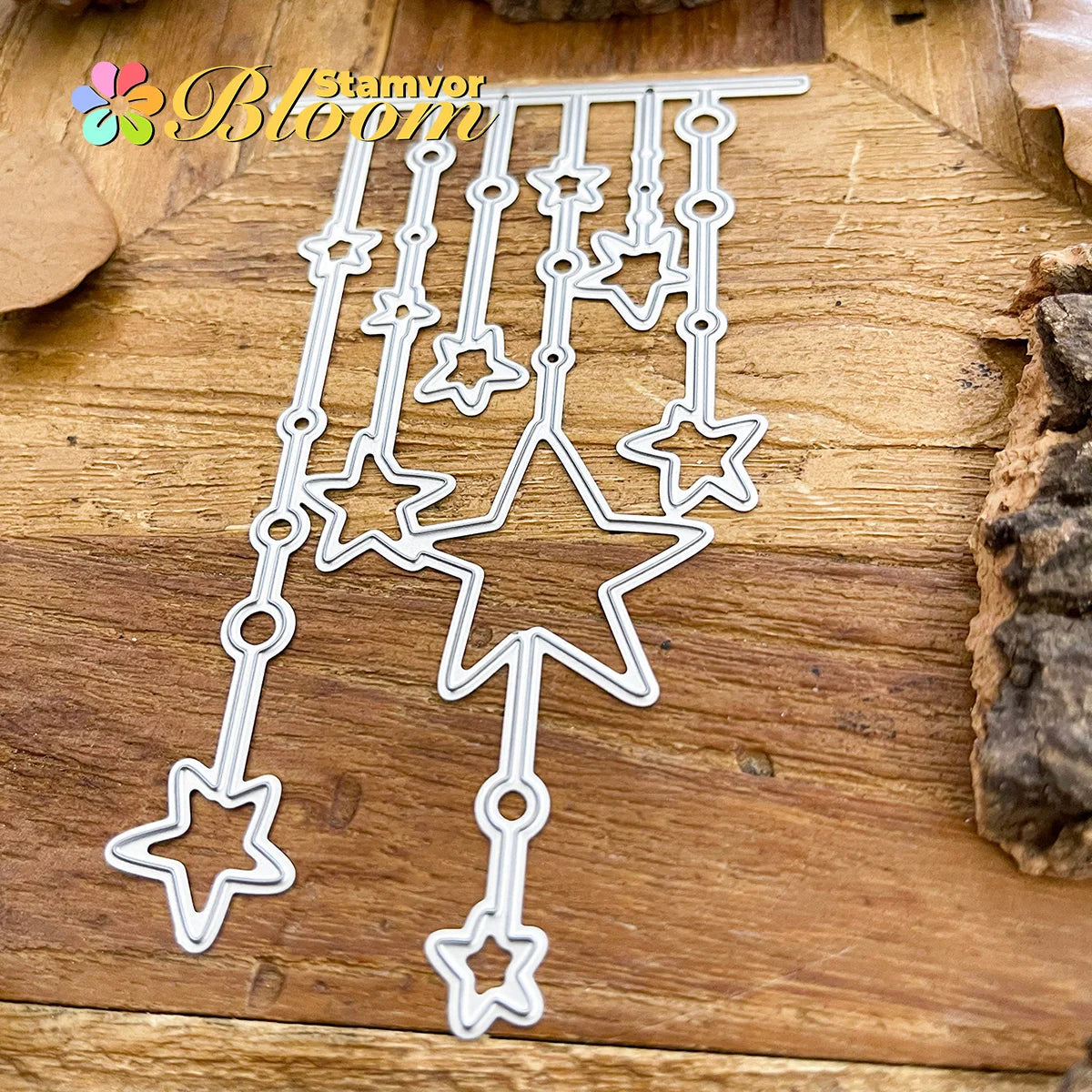 Snijmal Lovely Stars Rand voor Scrapbooking en Kaartdecoratie