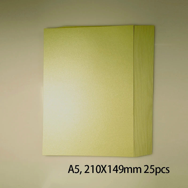 25 kleuren glanzend knutselpapier A5 - 250g voor DIY & scrapbooking