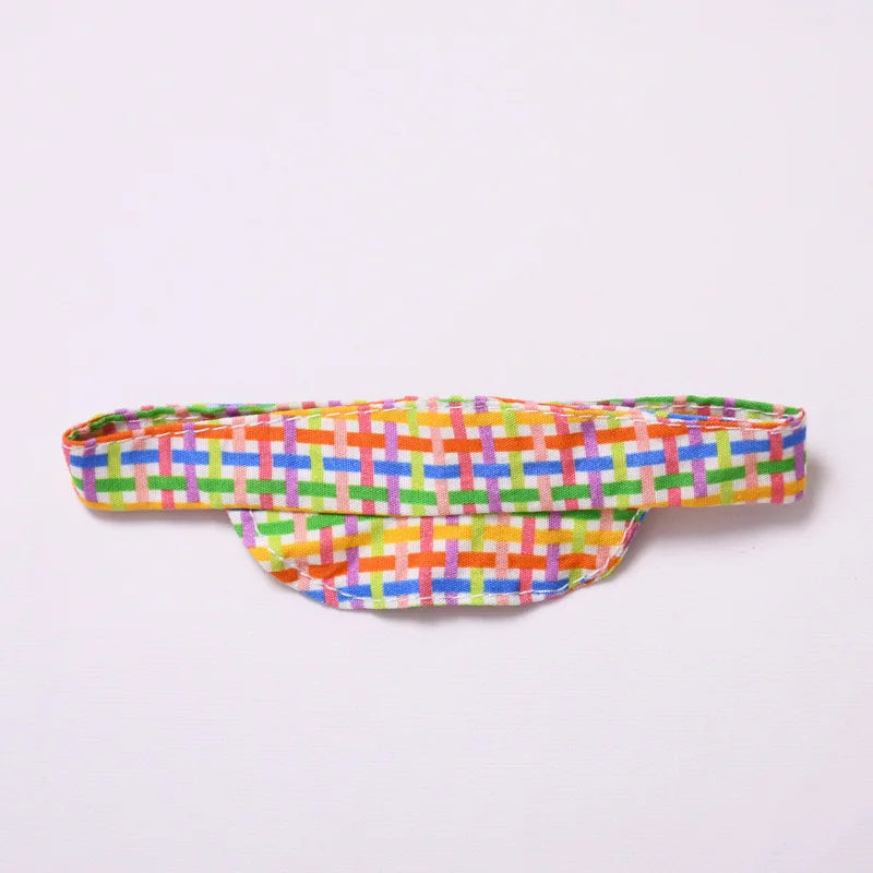 Kleding voor Labubu poppen – Regenboog overall en hoed set 15/17cm