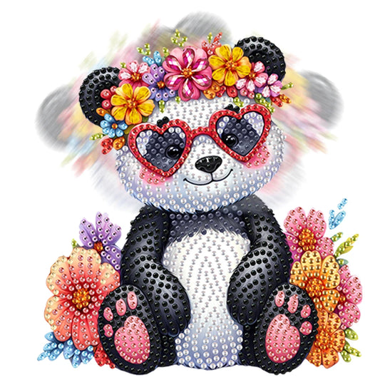 Diamond Painting Tafelornament Acryl Dieren met Beweegbaar Hoofd - Panda