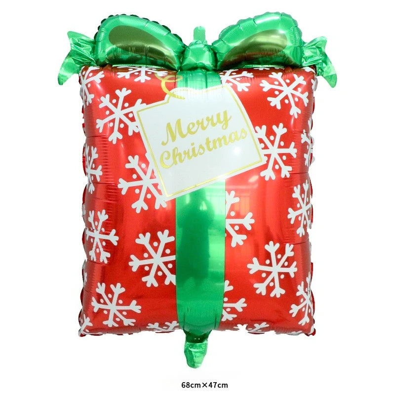 Opblaasbare kerstballonnen set met rendier, sneeuwpop en kerstboom