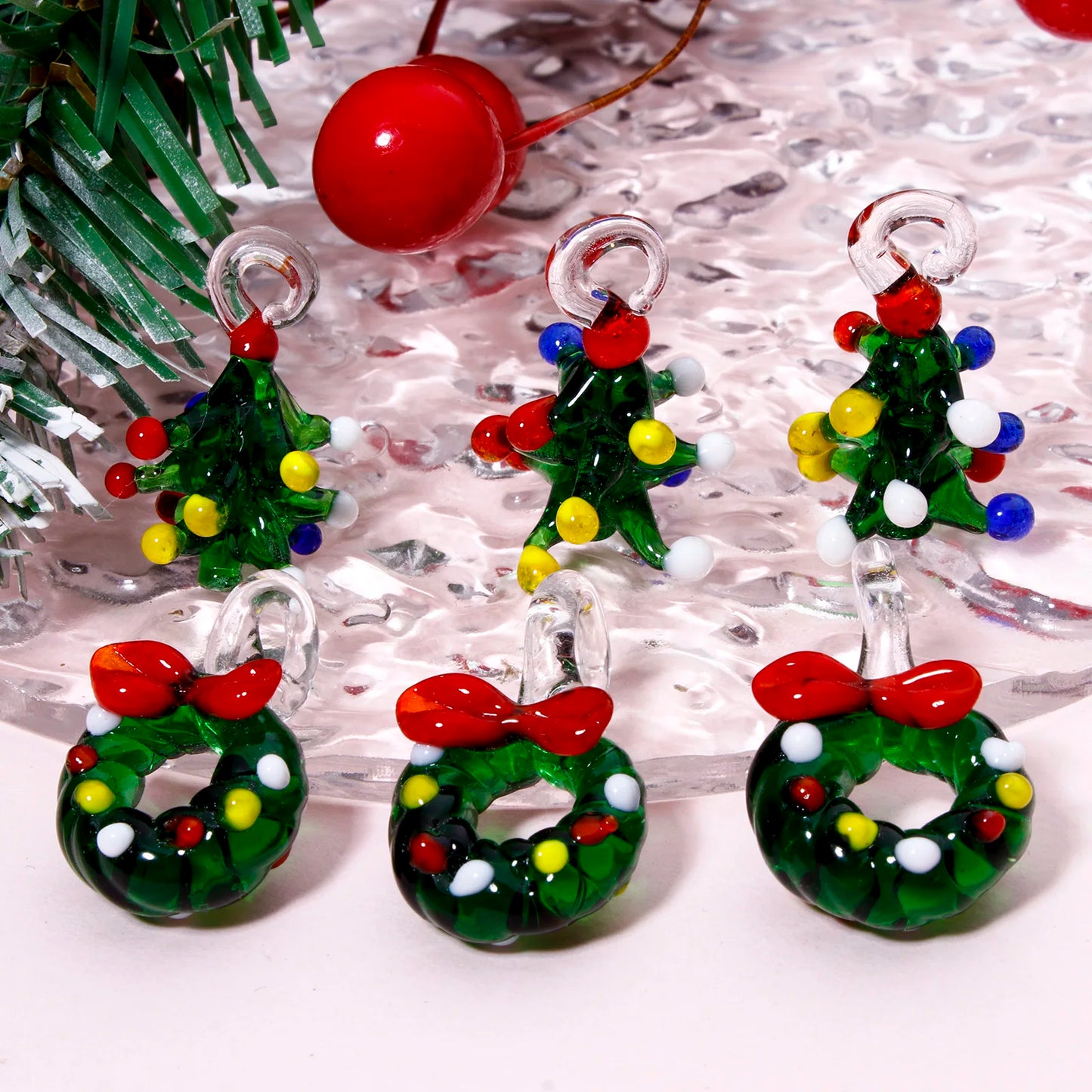 Kerst Hanger – Groen Glazen 3D Kerstboompje als Unieke Sieraad of Decoratie