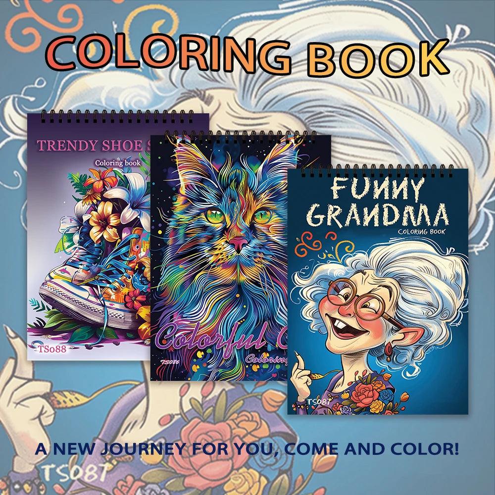 Kleurboek voor volwassenen – 30 Pagina’s met Humor & Ontspanning