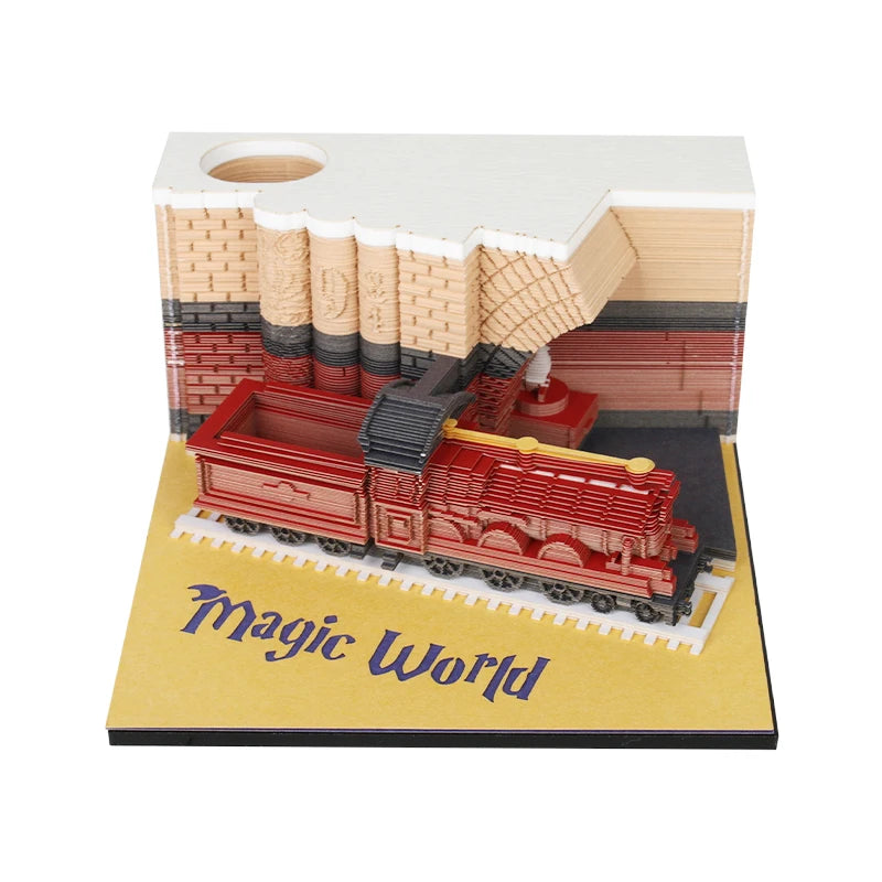 3D Papier Sculptuur Notitieblok / Scheurkalender Decoratie voor Feestdagen en Cadeaus