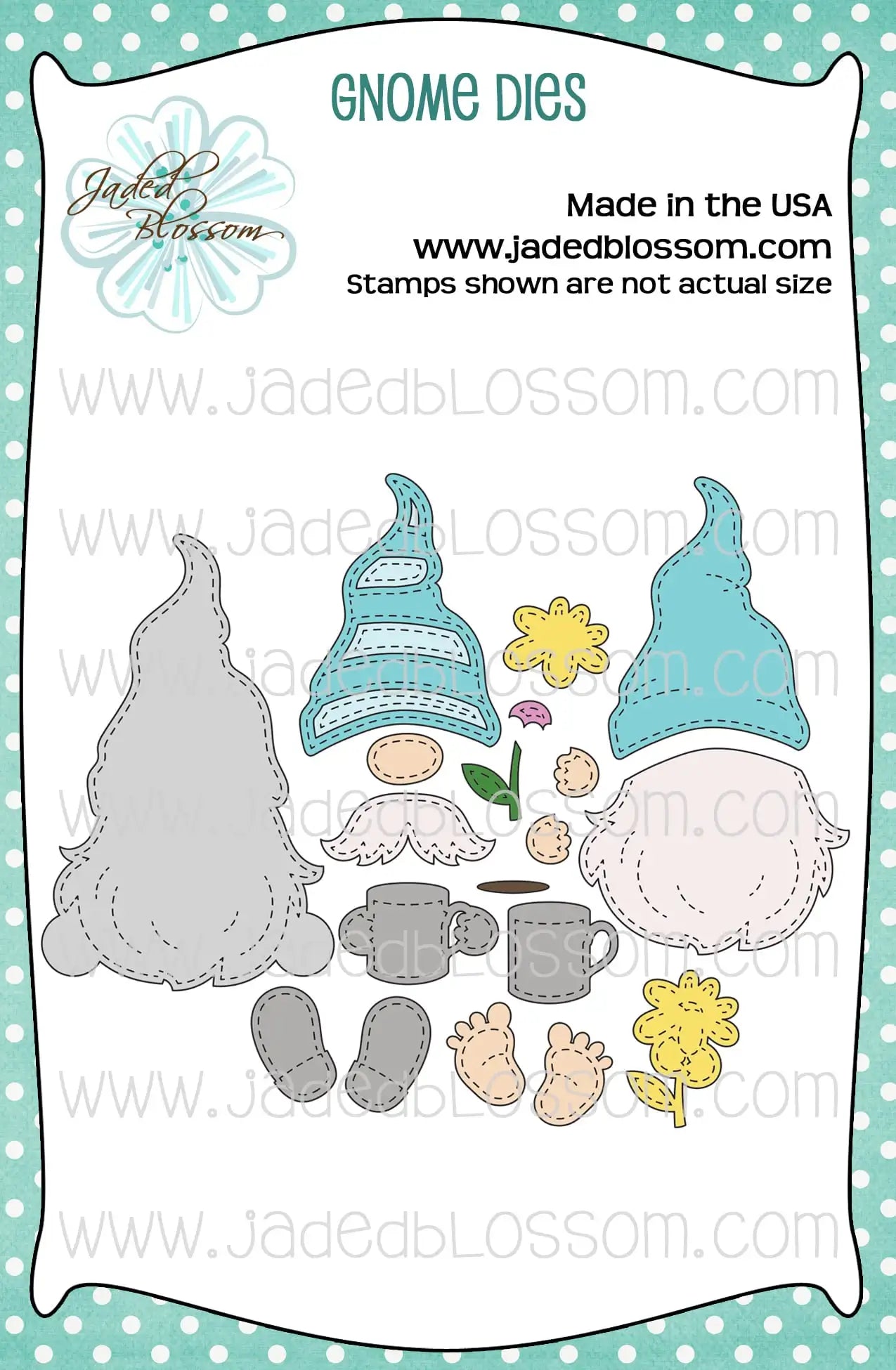 JB Collections Basis set snijmallen gnome figuren voor creatieve kaarten