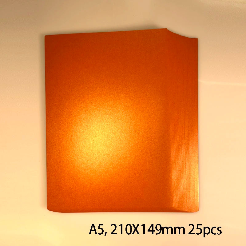 25 kleuren glanzend knutselpapier A5 - 250g voor DIY & scrapbooking
