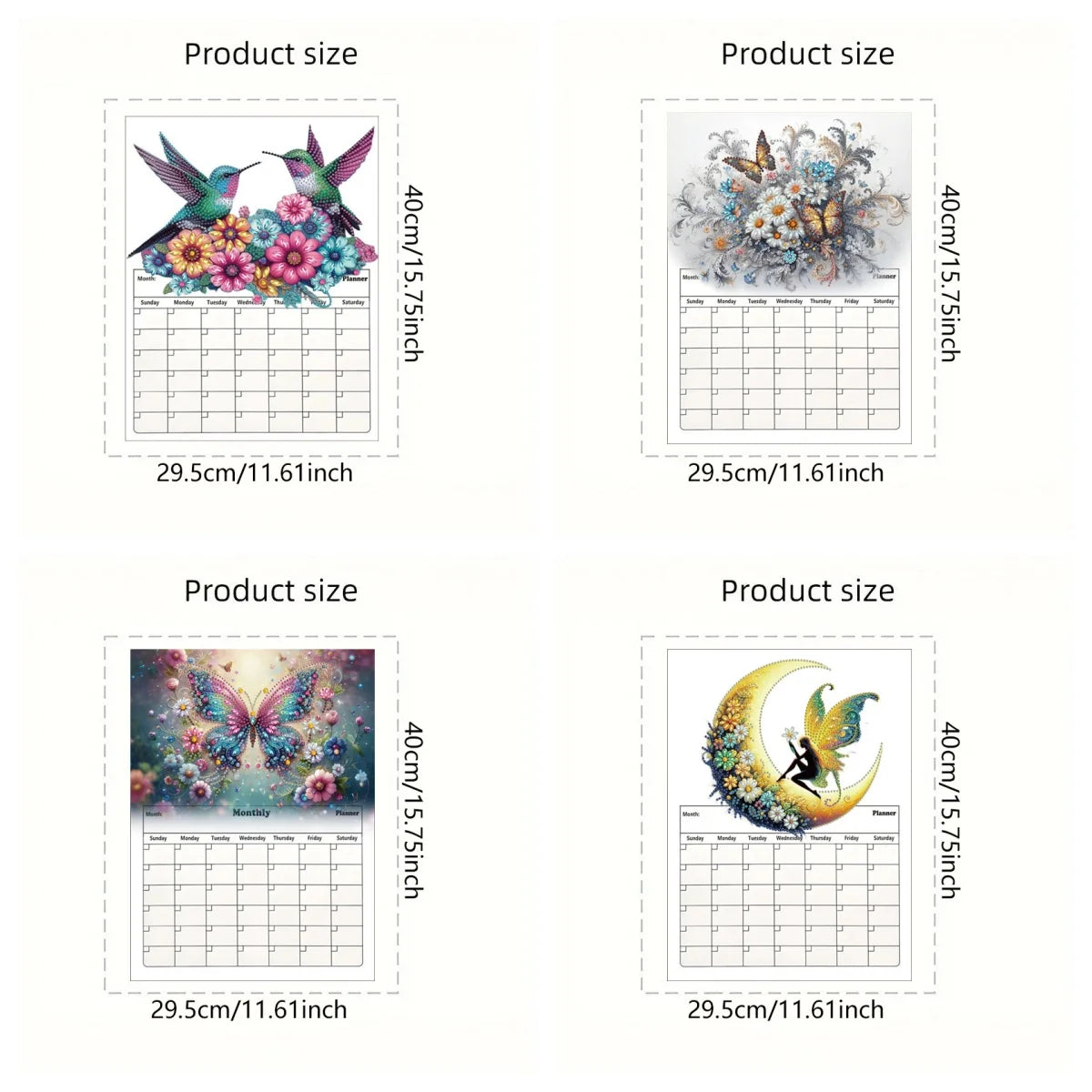 Diamond Painting Kalender met Magnetische Whiteboard Set voor Beginners