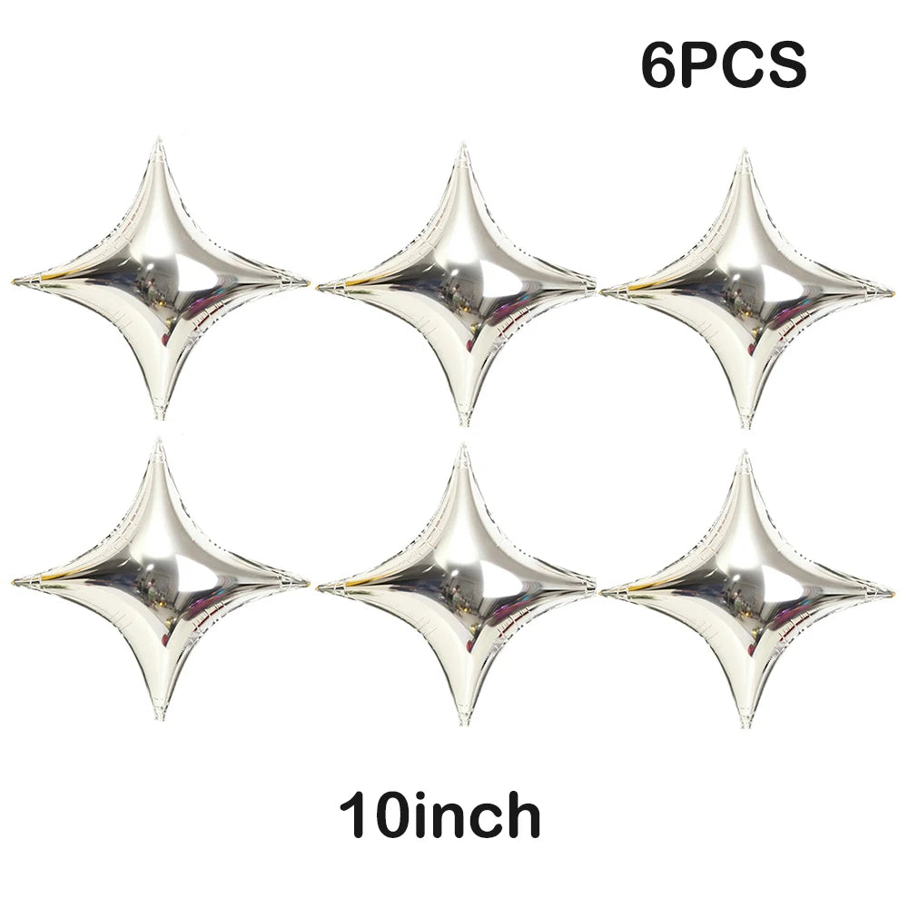 Opblaasbaar Kerst ornament snoepstok en ster decoratie in rood en groen