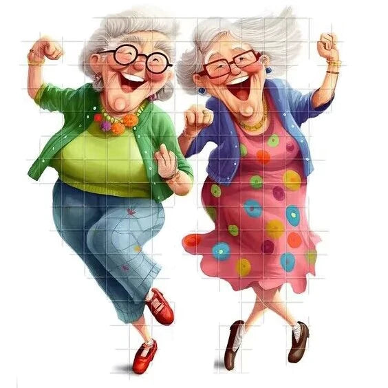 Stempel met snijmal (optie) - Vrolijke Vrouw Transparant Siliconen