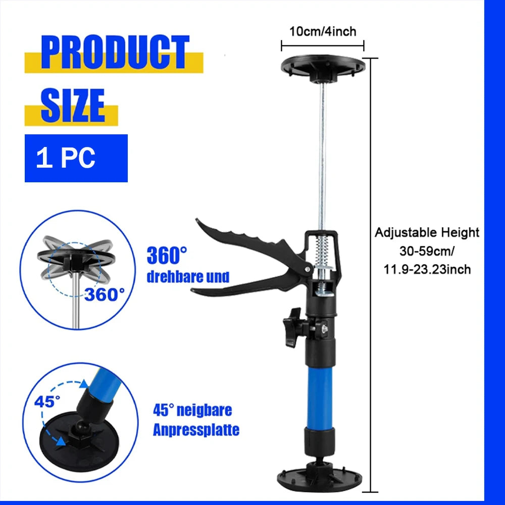 Verstelbare telescopische stalen steun – arbeidsbesparende hefstang voor kasten en gipsplaten