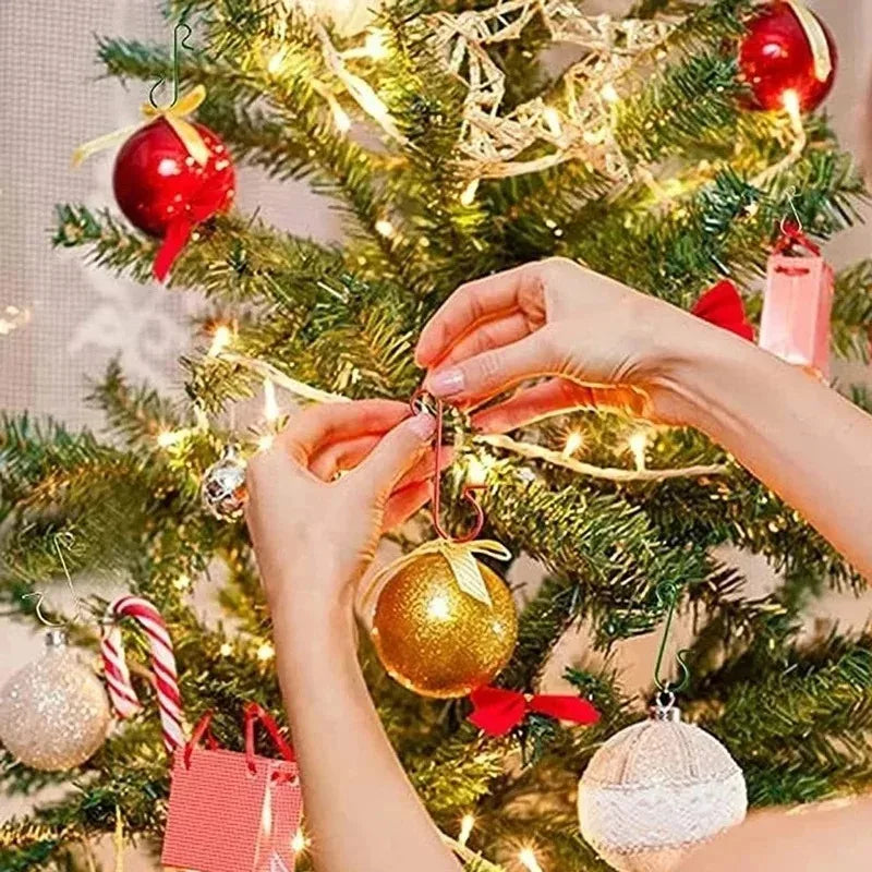 Kerstbal haakjes S-vormig metaal – stevige haken voor kerstboomdecoratie