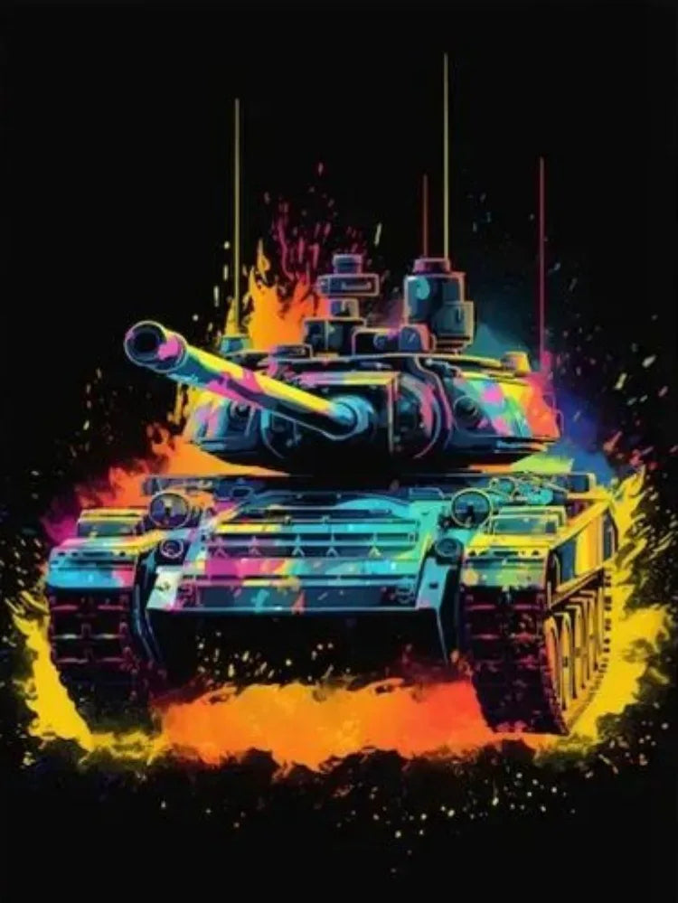 AB Diamond Painting op canvas - Fairy Dust Neon Game Controller