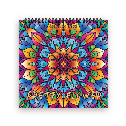 Kleurboek voor volwassenen – 30 rustgevende tekenpagina’s op dik papier - Pretty Flower