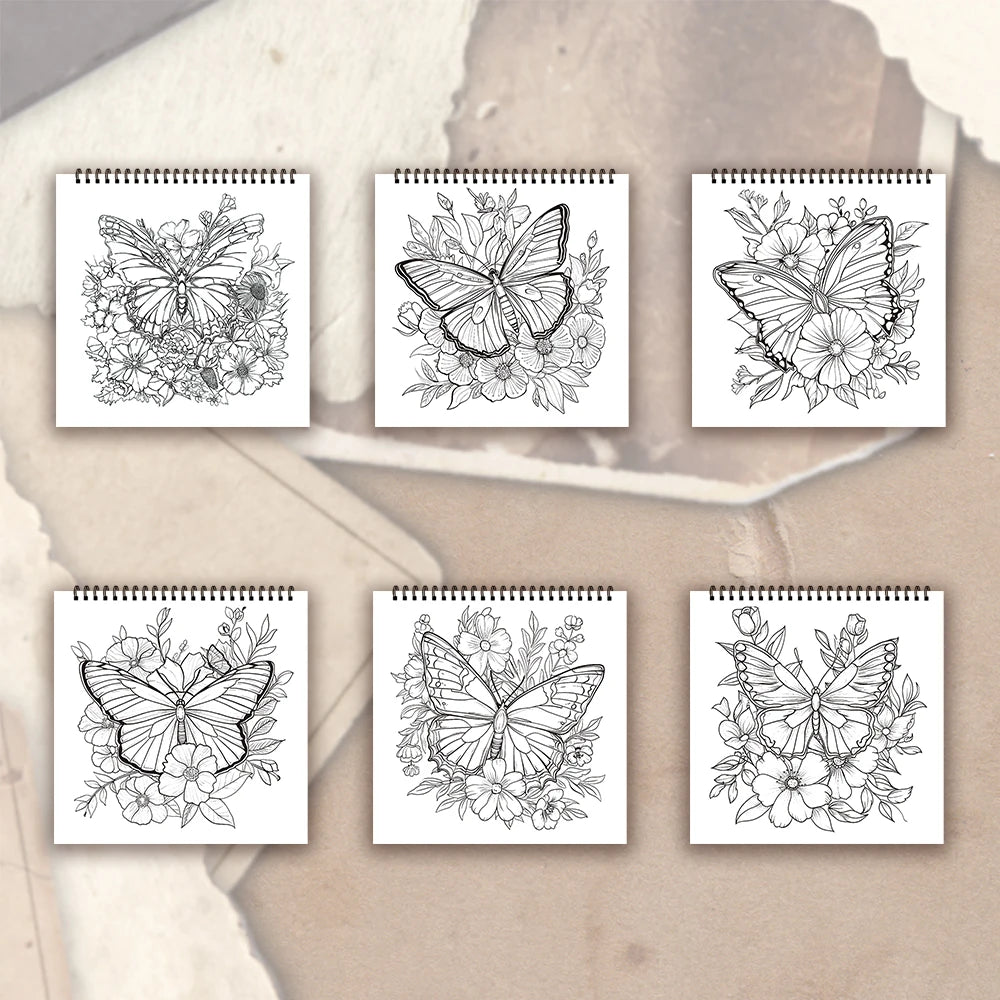 Kleurboek voor volwassenen en tieners – Spiraalbinding met dik papier voor ontspanning en creativiteit
