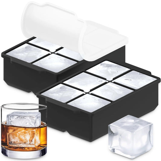 IJsblokjes vorm siliconen – voor cocktails en whisky - Rond, vierkant en schedel vorm