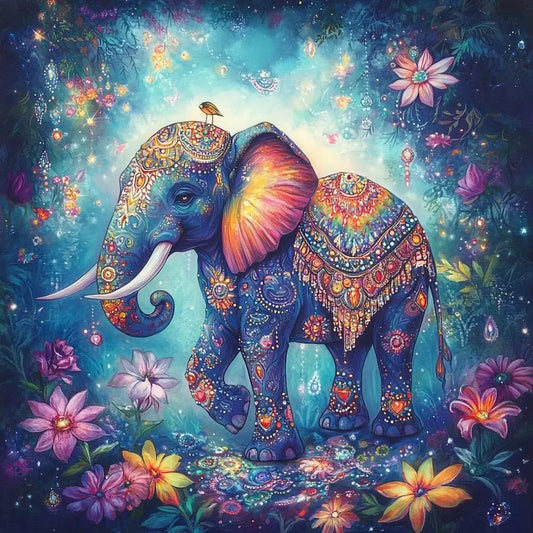 Diamond Painting Dieren Volledig Rond of Vierkant - Olifant