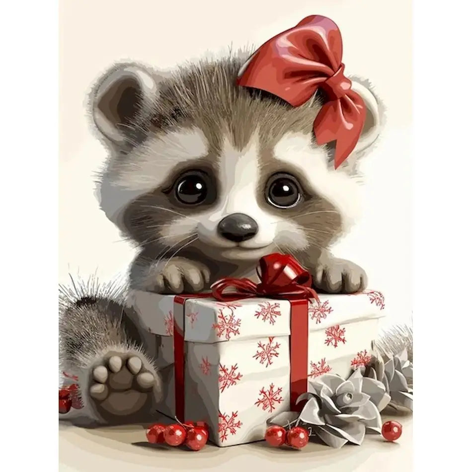 Schilderen op nummer Kerst Dieren met Acrylverf en Lijst (optioneel) - 9950521