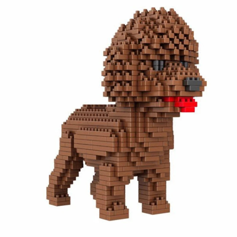 Bouwpakket dieren - Mini honden bouwset voor kinderen en volwassenen