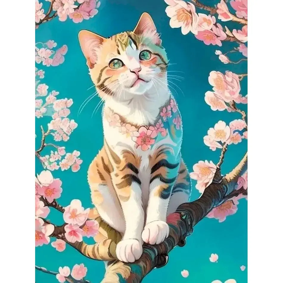 Schilderen op nummer Dieren - Kat Modern Schilderij - 9952953
