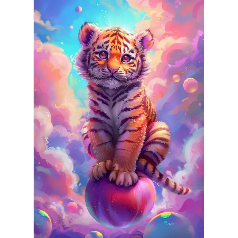 Schilderen op nummer Dieren - Tijger Schattige Dierenkunst - 9959978
