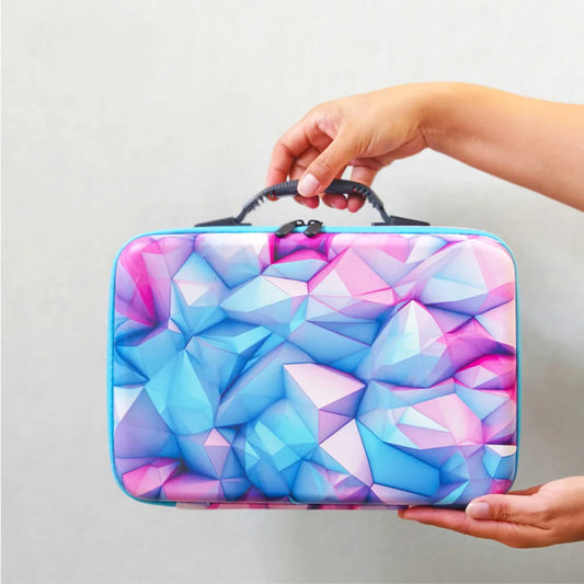 Diamond Painting Opbergkoffer voor 70 Potjes met Kunstleren Afwerking