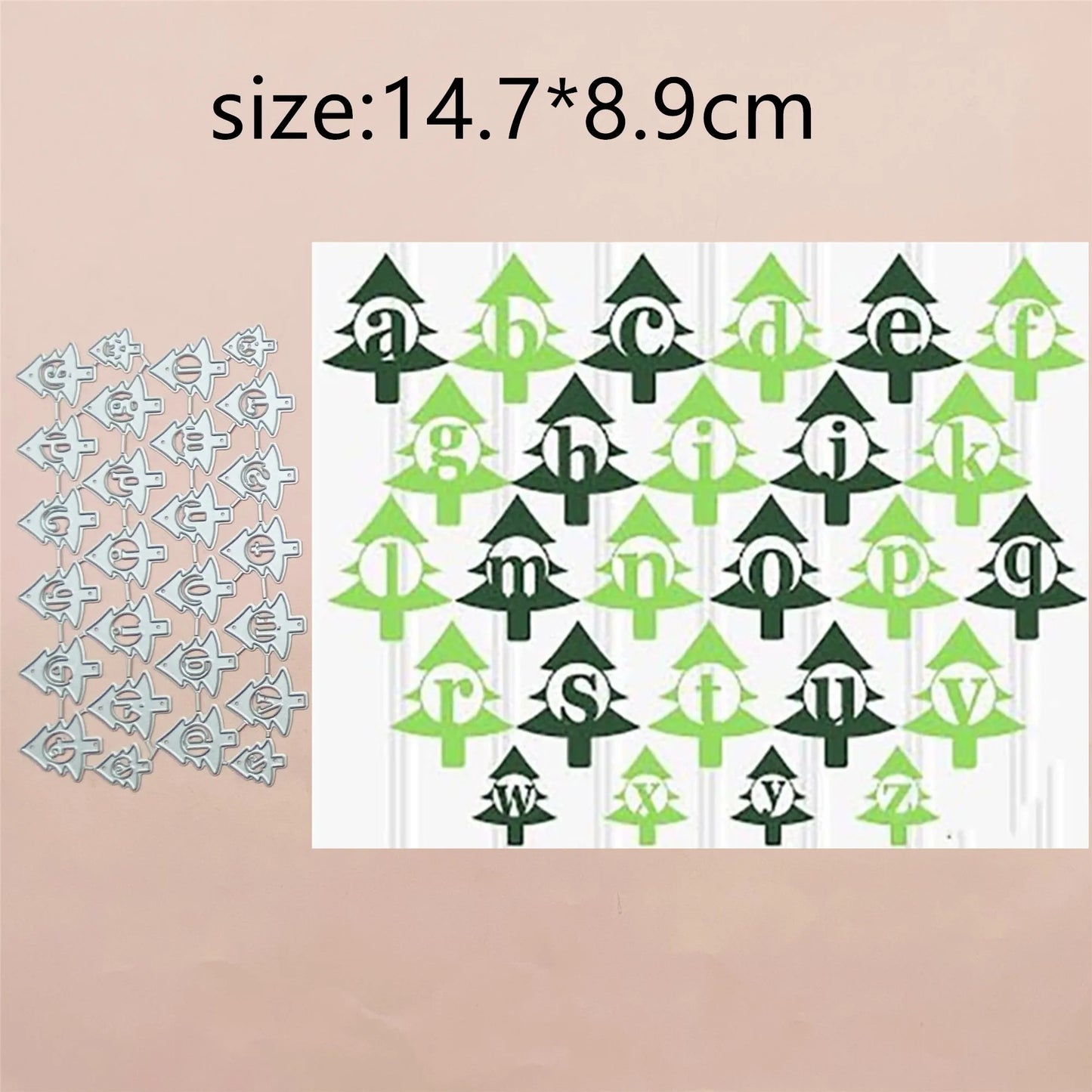 Metalen snijmal Bloem Letter voor scrapbooking en kaarten