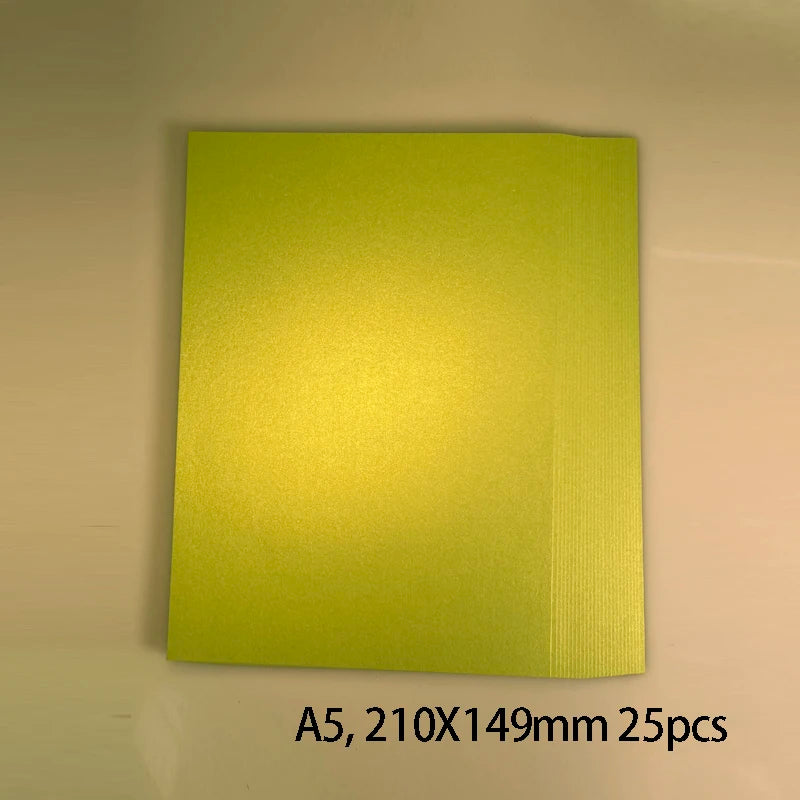25 kleuren glanzend knutselpapier A5 - 250g voor DIY & scrapbooking