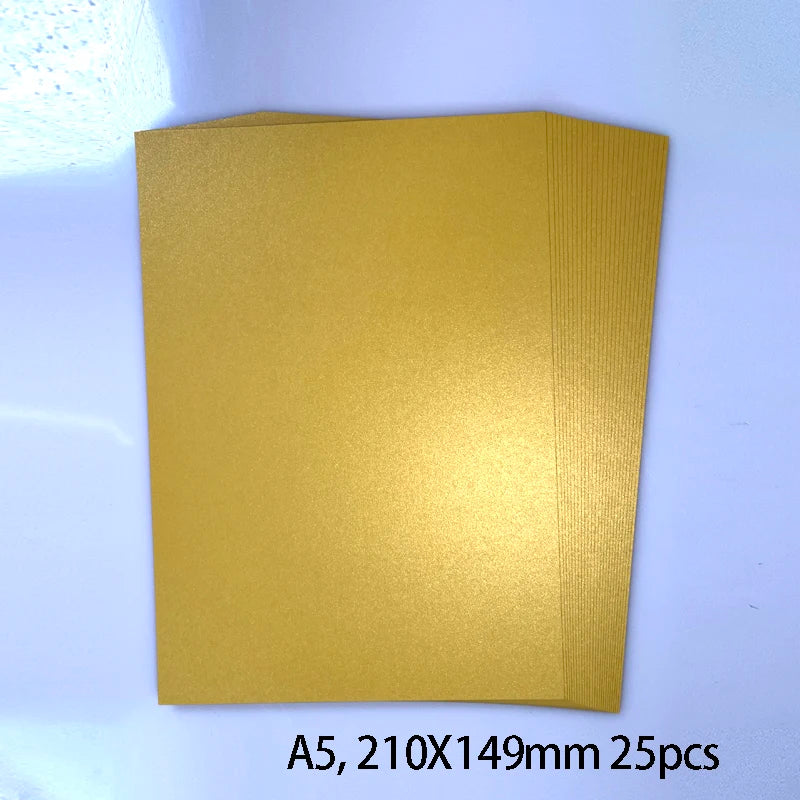 25 kleuren glanzend knutselpapier A5 - 250g voor DIY & scrapbooking