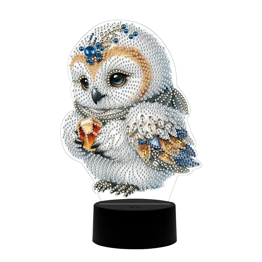 Diamond Painting Lamp Dieren Tafellamp met LED Nachtverlichting