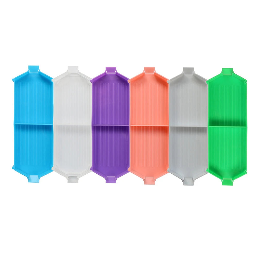 Diamond Painting Schudbakje – Set van zes grote gekleurde bakjes