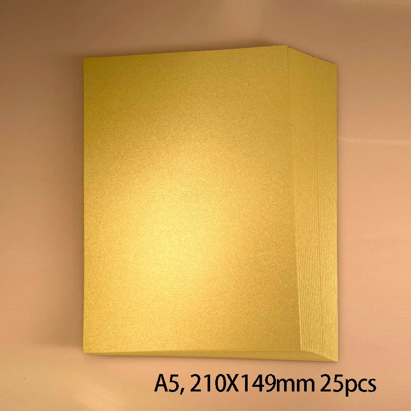 25 kleuren glanzend knutselpapier A5 - 250g voor DIY & scrapbooking