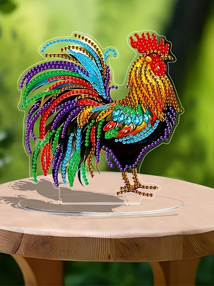 Diamond Painting Tafelornament Haan Decoratie voor Interieur