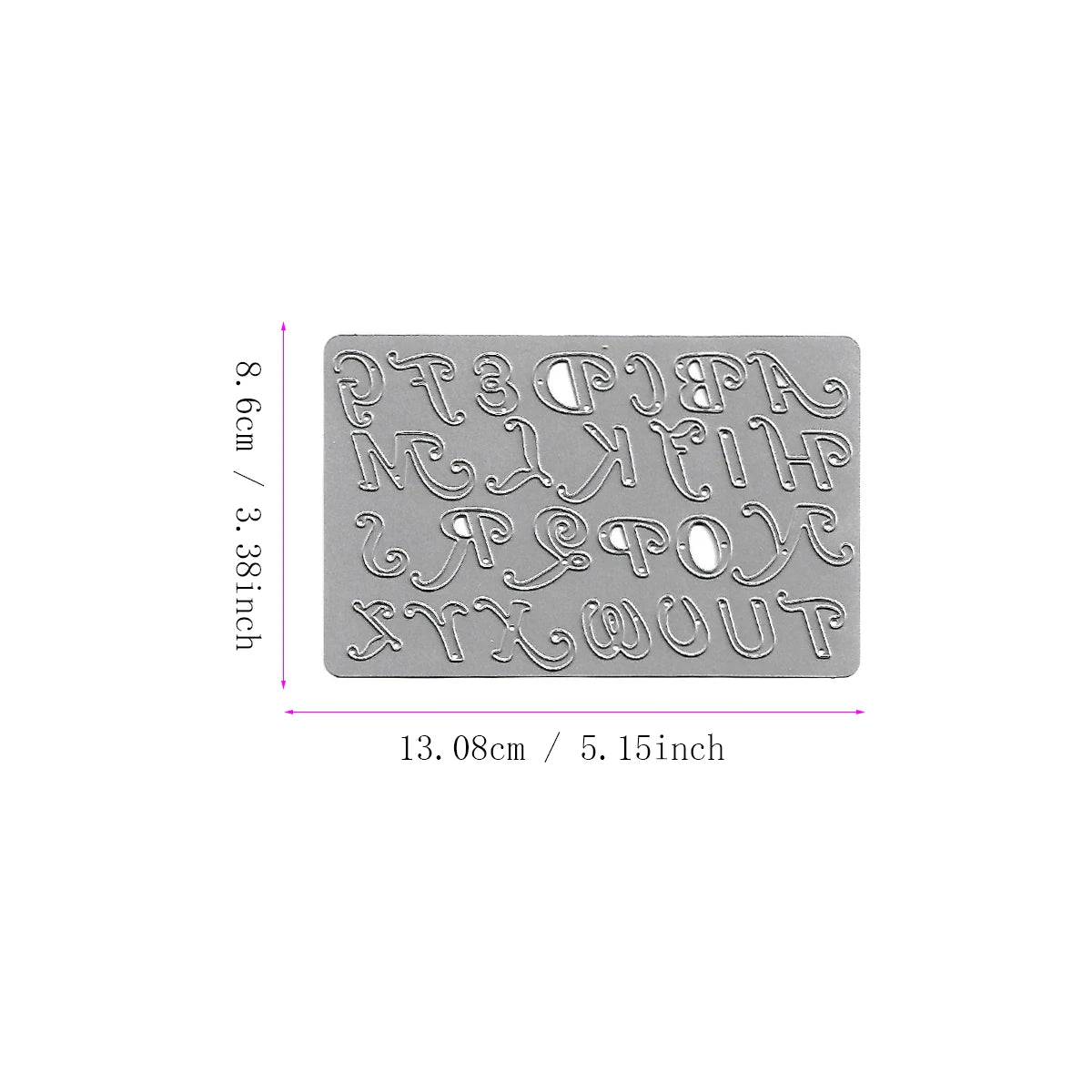 Metalen snijmal - Creatieve letters en cijfers voor scrapbooking