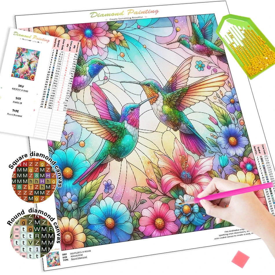 Diamond Painting Dieren - Kleurrijke Wanddecoratie - Uil DZDP78688