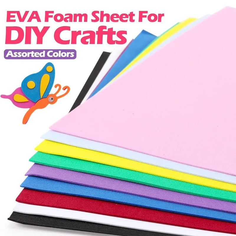 Papier voor kaarten maken & Scrapbook Gekleurde Foamvellen Set 5-10 Stuks
