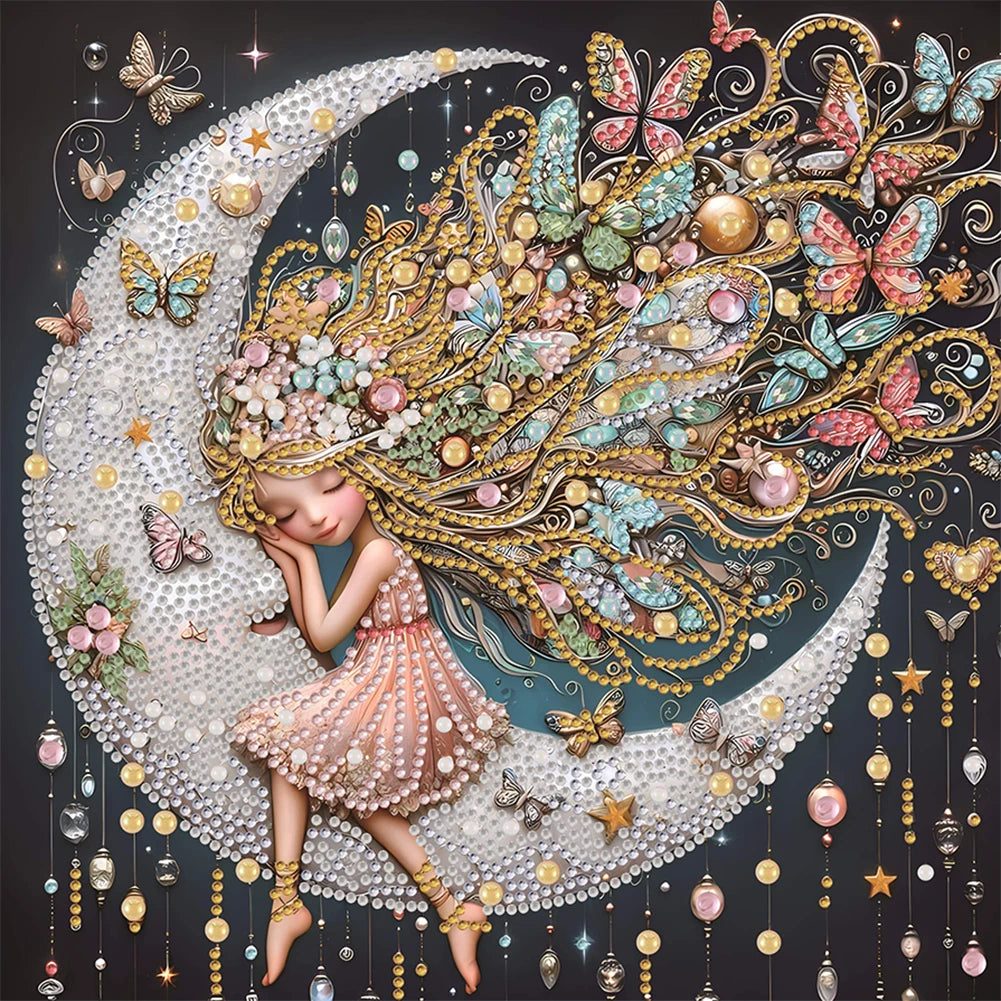 Special Diamond Painting met speciaal gevormde steentjes Beauty 30x30cm - YXZ063