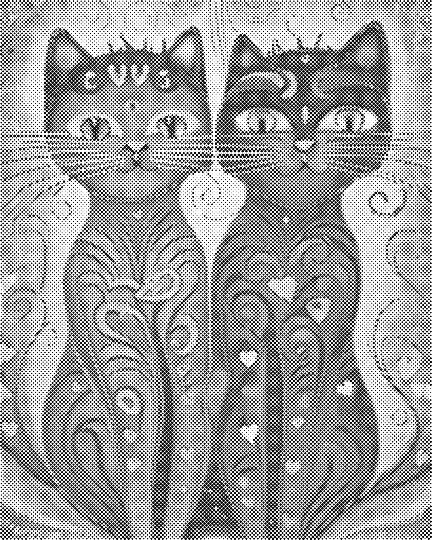 DOT Painting - Dieren op Canvas (40x50cm / 60x75cm)