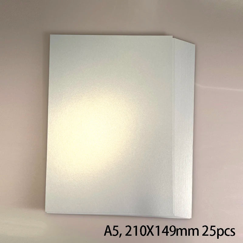 25 kleuren glanzend knutselpapier A5 - 250g voor DIY & scrapbooking