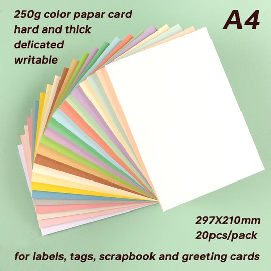 Papier voor plakboek en kaarten maken A4 250g gekleurd karton
