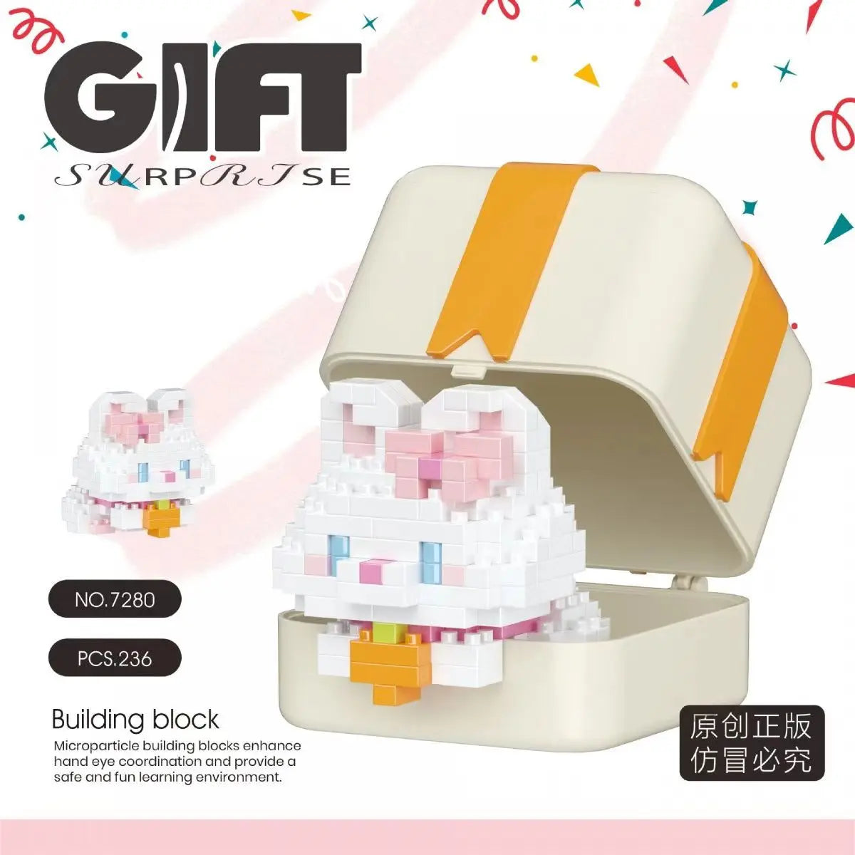 Bouwpakket dieren - Kleine dieren bouwset cadeaudoos