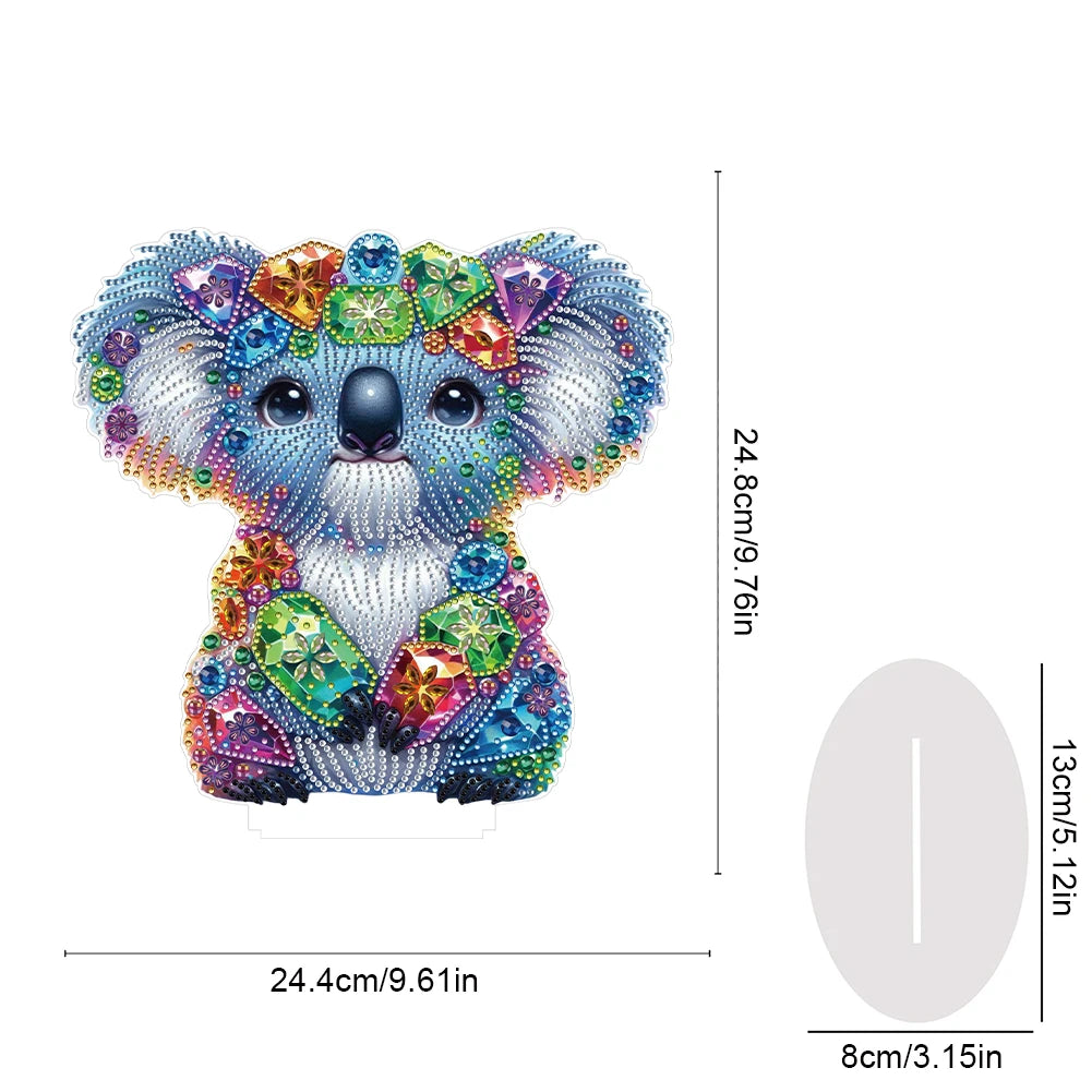 Diamond Painting Tafelornament Dieren Acryl Bureau Decoratie - Eenhoorn