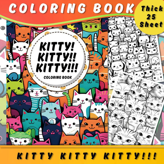 Kleurboek voor volwassenen – Kattenpret met 25 unieke patronen